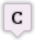 Marker with letter C